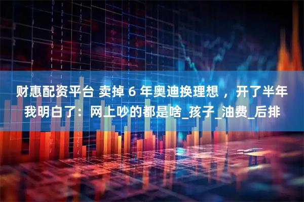 财惠配资平台 卖掉 6 年奥迪换理想 ，开了半年我明白了：网上吵的都是啥_孩子_油费_后排